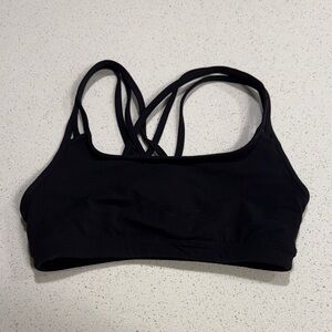Athleta Black Double Strap Sports Bra